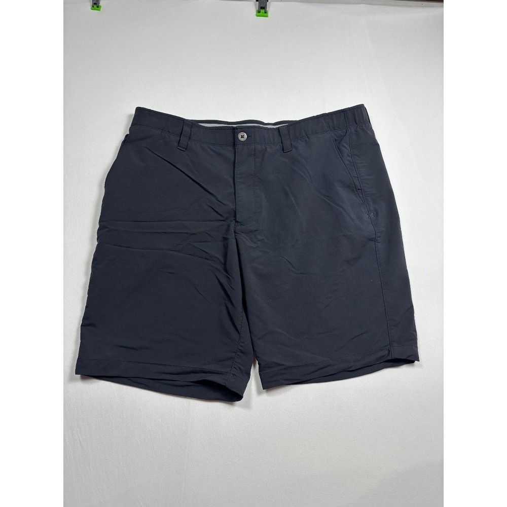 Under Armour Mens HeatGear Performance Golf Shorts Navy Blue Size 40 Loose Fit